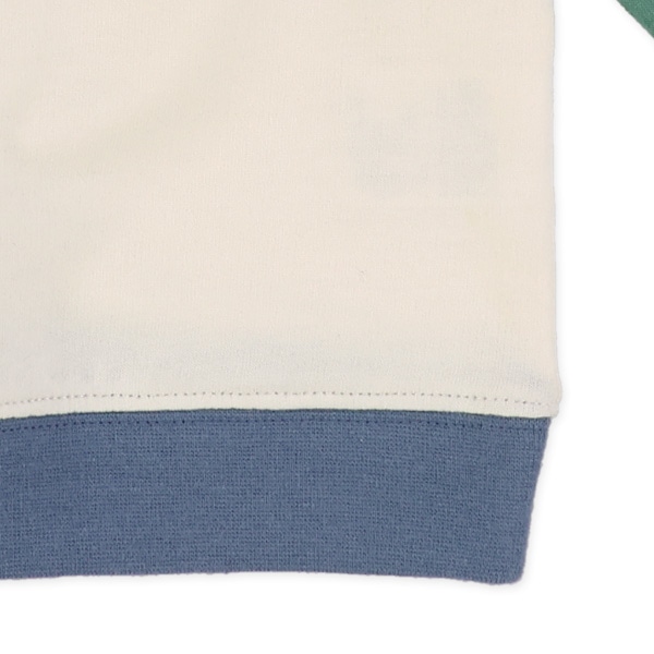 ミニ裏毛配色無地トレーナー