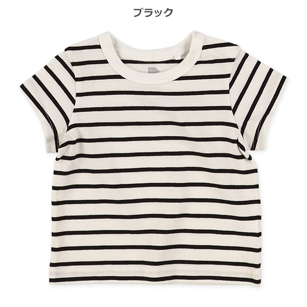 先染めボーダー半袖Tシャツ
