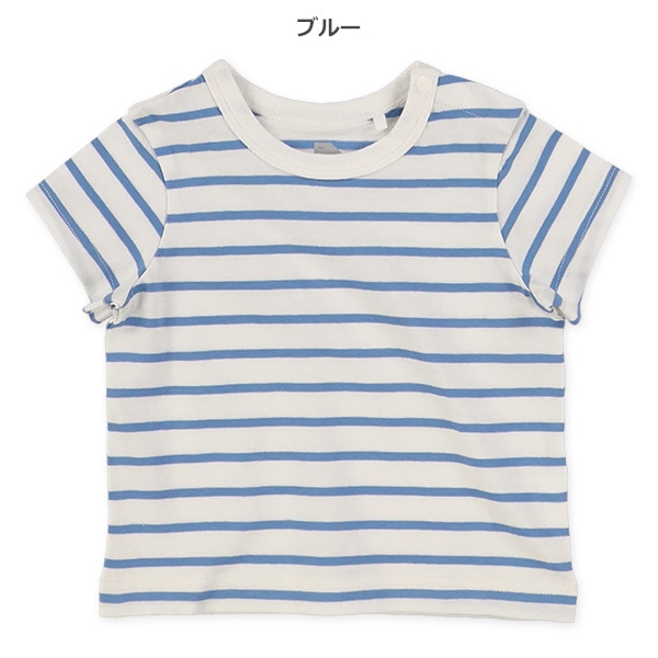 先染めボーダー半袖Tシャツ