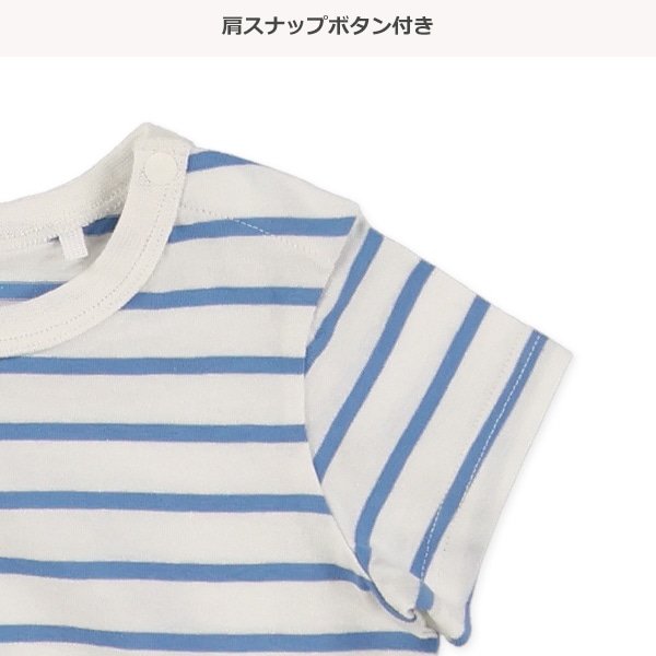 先染めボーダー半袖Tシャツ