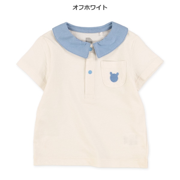 襟付きポケット半袖Tシャツ