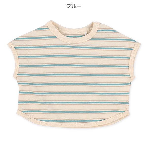 先染めマルチボーダーフレンチTシャツ