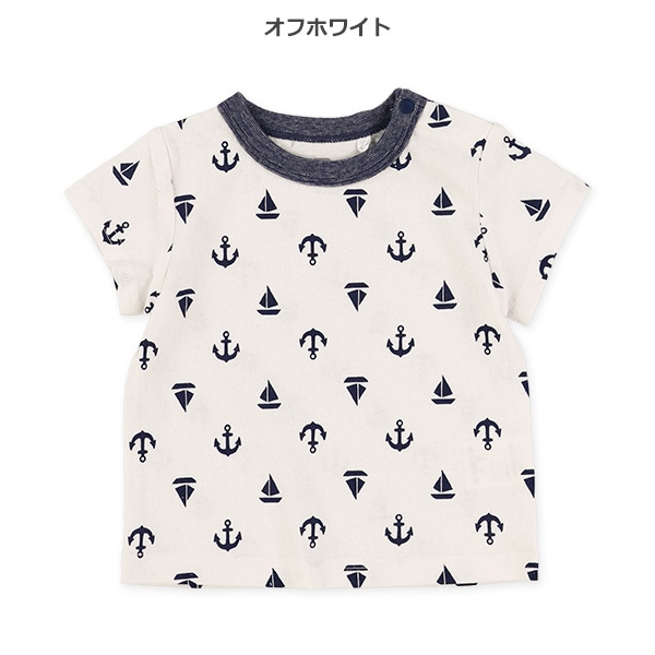 マリン総柄半袖Tシャツ