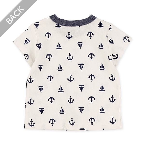 マリン総柄半袖Tシャツ