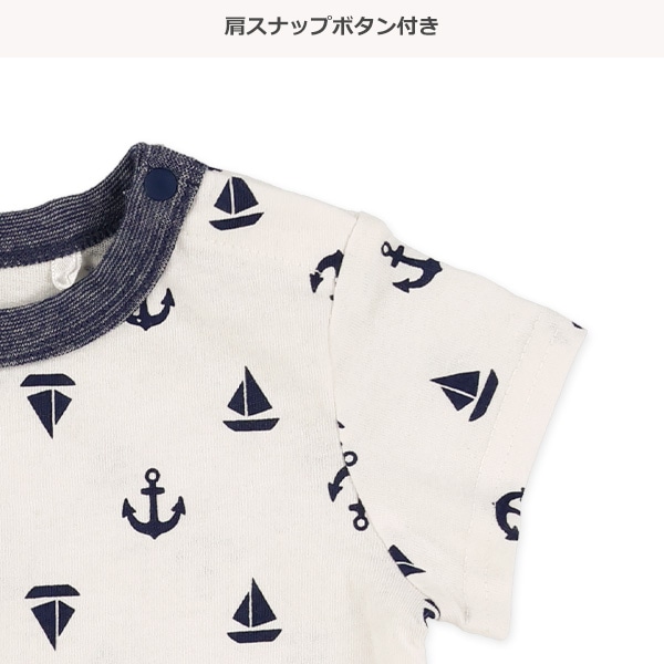 マリン総柄半袖Tシャツ