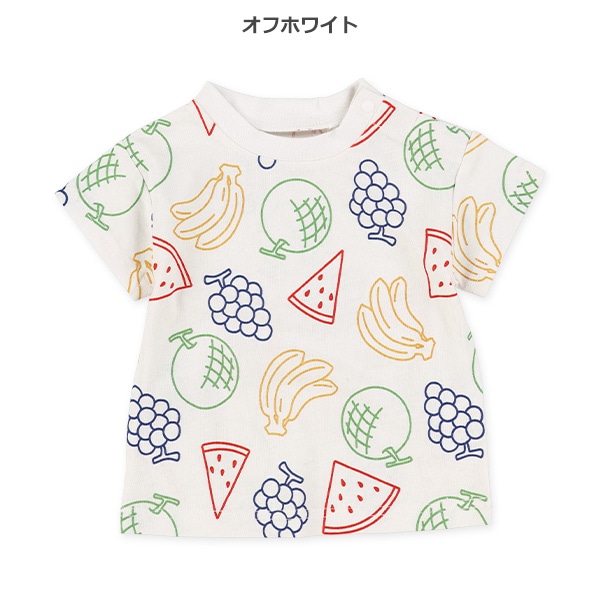 フルーツ総柄半袖Tシャツ
