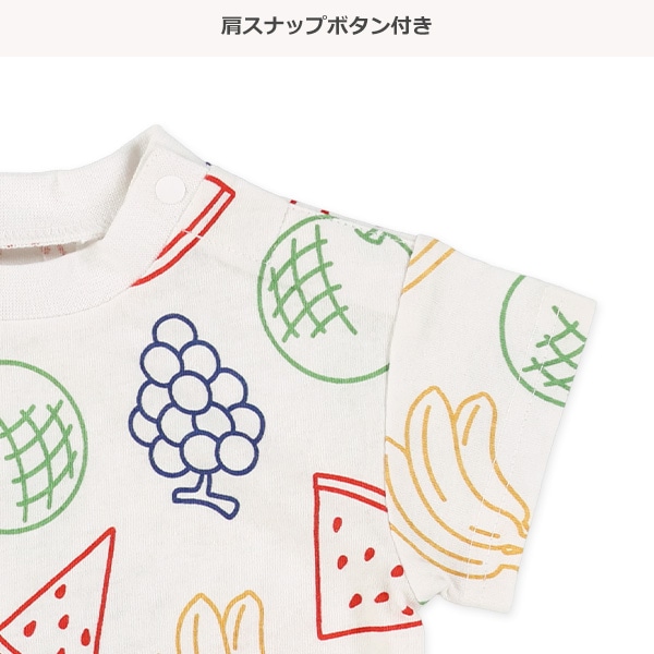 フルーツ総柄半袖Tシャツ