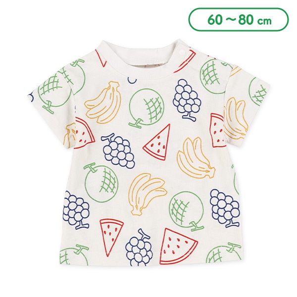 フルーツ総柄半袖Tシャツ