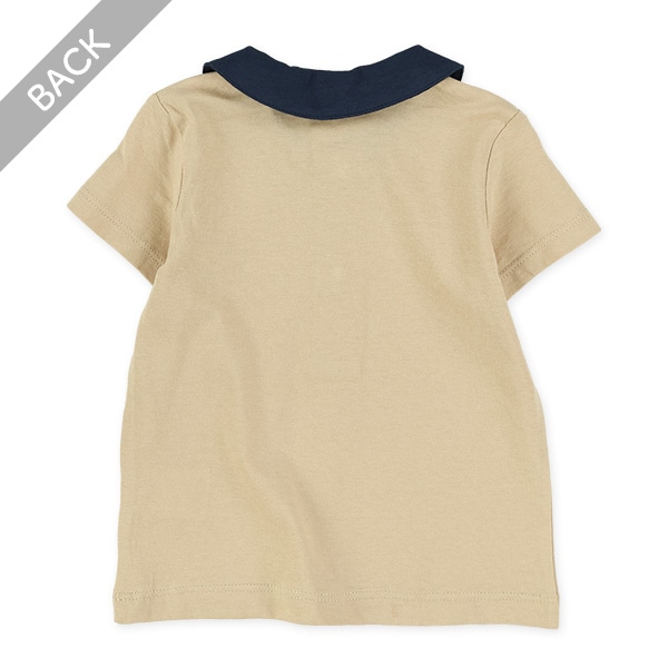 襟ポケット付き半袖Tシャツ
