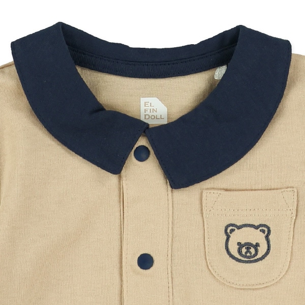 襟ポケット付き半袖Tシャツ