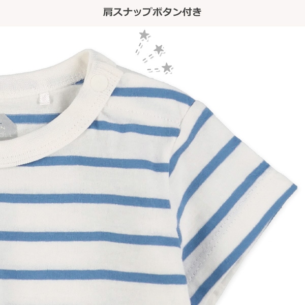 先染めボーダー半袖Tシャツ