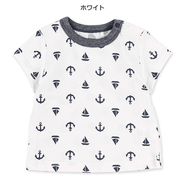 マリン総柄半袖Tシャツ