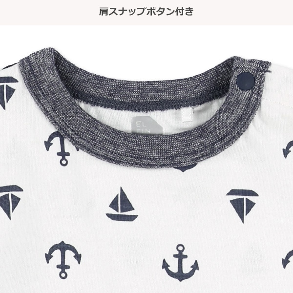 マリン総柄半袖Tシャツ