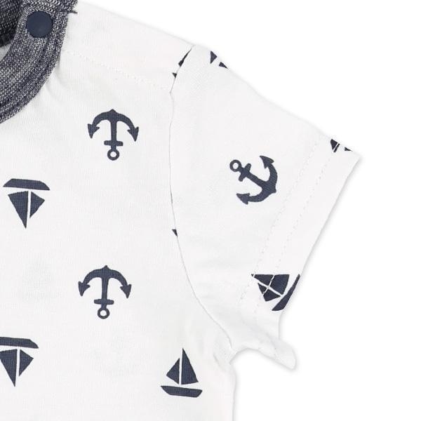 マリン総柄半袖Tシャツ