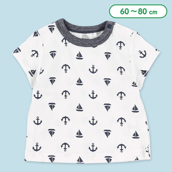 マリン総柄半袖Tシャツ