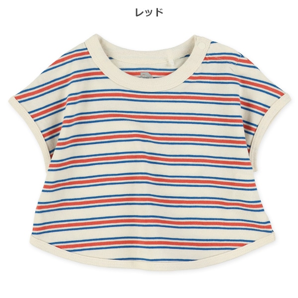 先染めマルチボーダーフレンチTシャツ