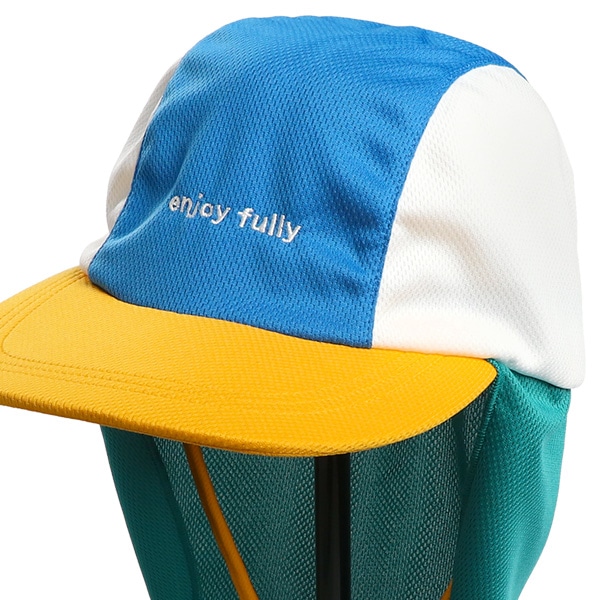 水陸両用冷感速乾垂れ付きキャップ