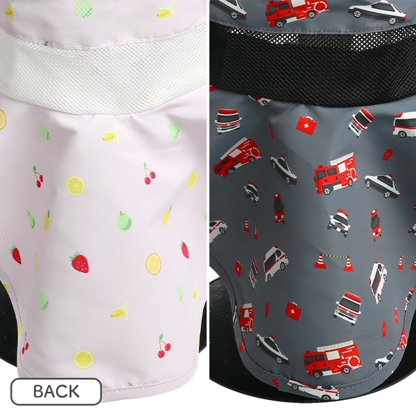 撥水遮光垂れ一体ハット