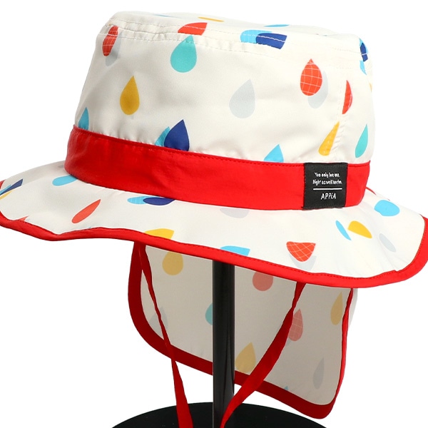 撥水遮光垂れ付きサファリハット