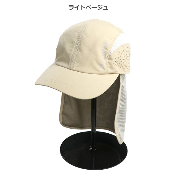 垂れ付きパンチングメッシュキャップ