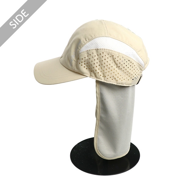 垂れ付きパンチングメッシュキャップ
