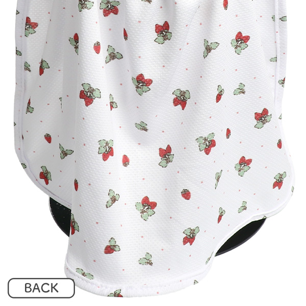 水陸両用垂れ付き冷感キャップ（いちご）