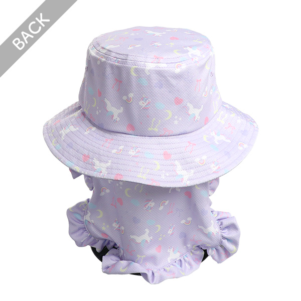 垂れ付き冷感ひんやりハット（ユニコーン）