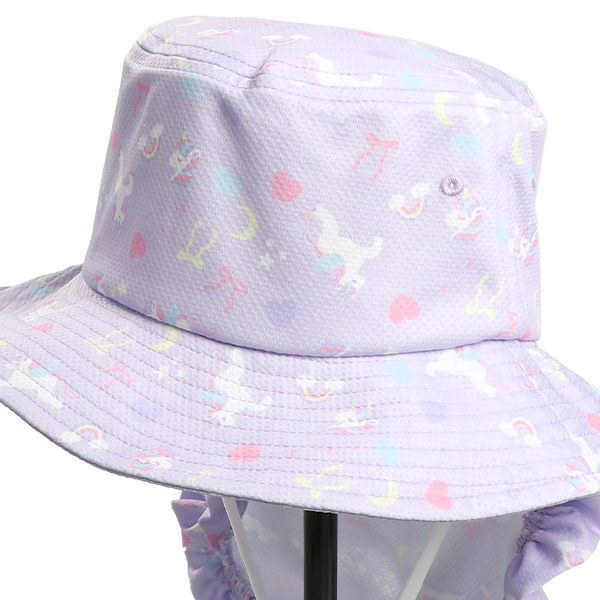 垂れ付き冷感ひんやりハット（ユニコーン）