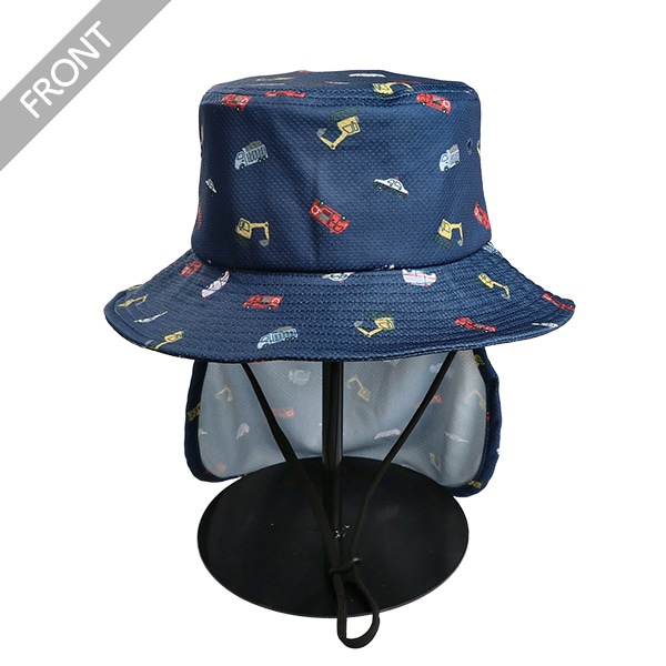 垂れ付き冷感ひんやりハット（くるま）