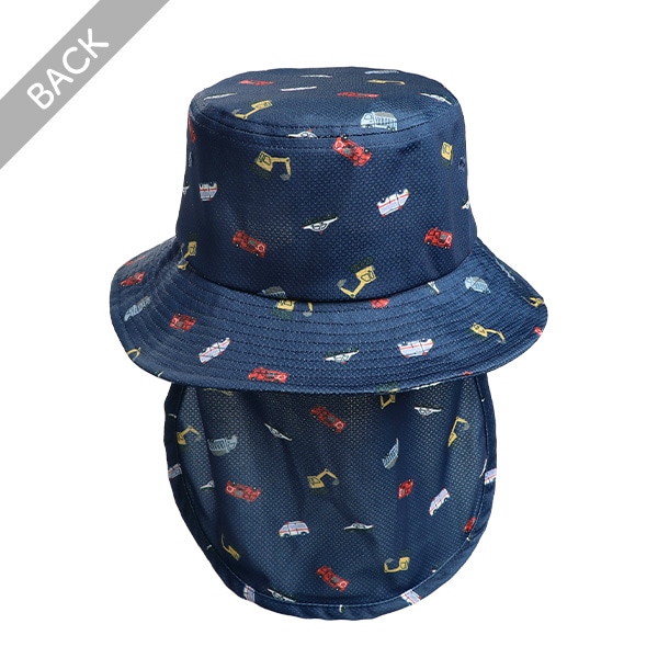 垂れ付き冷感ひんやりハット（くるま）