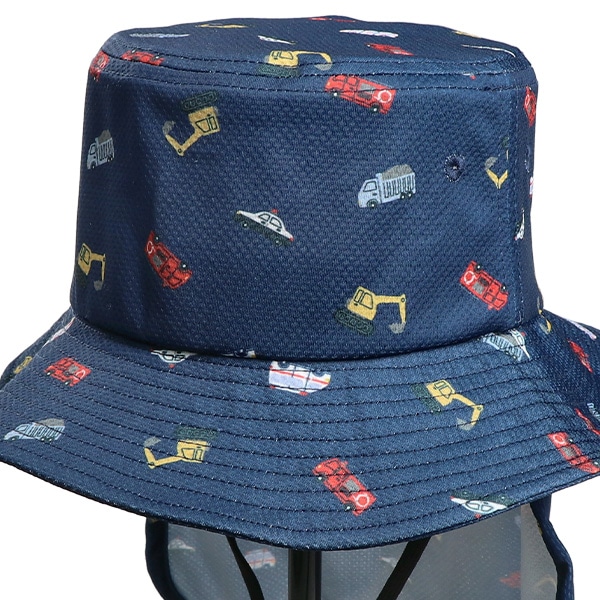 垂れ付き冷感ひんやりハット（くるま）