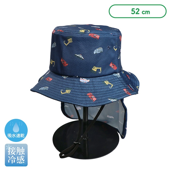垂れ付き冷感ひんやりハット（くるま）