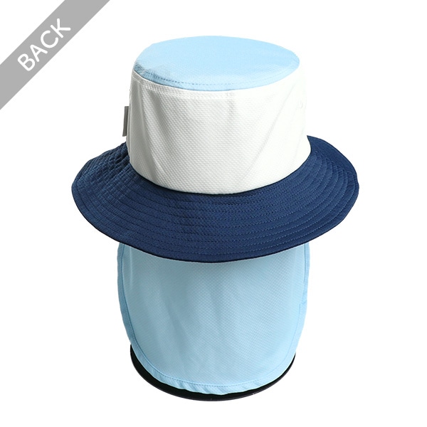 垂れ付き冷感ひんやりハット（配色）