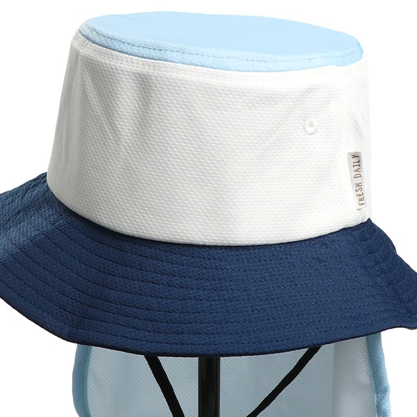 垂れ付き冷感ひんやりハット（配色）