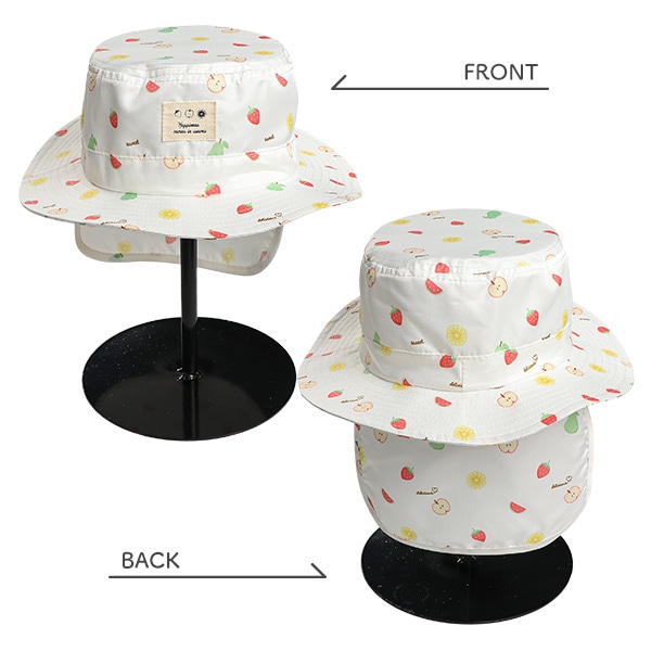 垂れ付きハット（総柄）