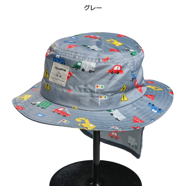 垂れ付きハット（総柄）