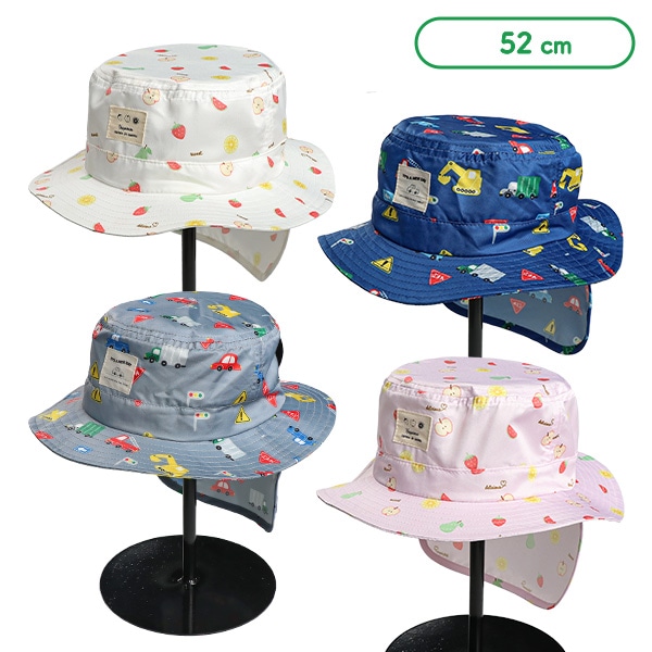 垂れ付きハット（総柄）