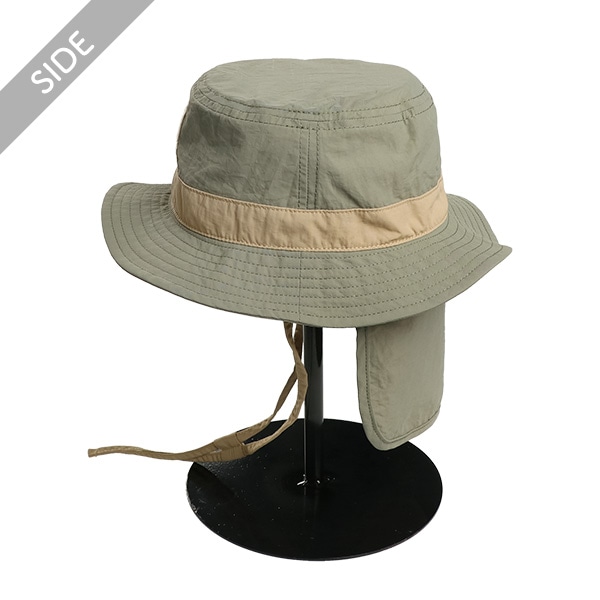垂れ付きナイロンサファリハット