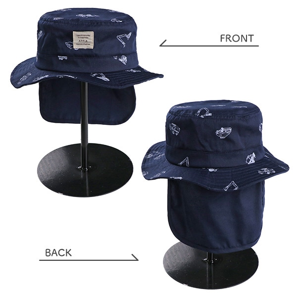 垂れ付きバケットハット（はたらくくるま）