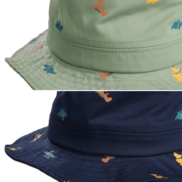 垂れ付きバケットハット（くすみダイナソー）