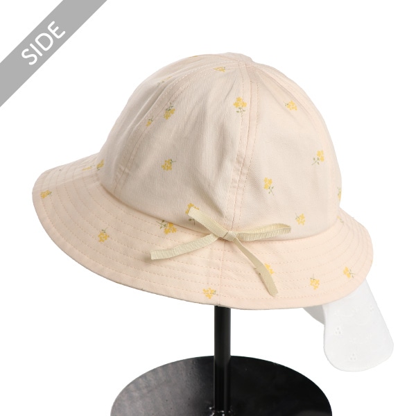 垂れ付きハット（小花柄）