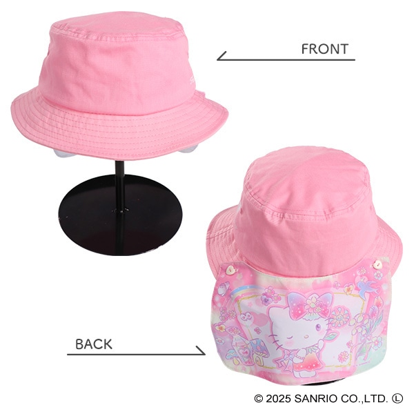 垂れ付きバケットハット（ハローキティ）