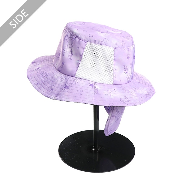 垂れ付きサイドメッシュ帽子（ユニコーン）