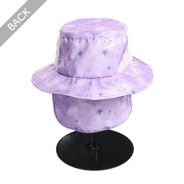 垂れ付きサイドメッシュ帽子（ユニコーン）