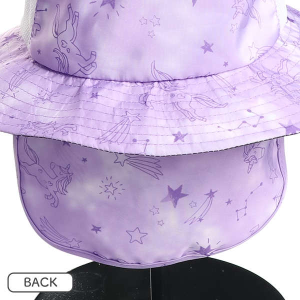 垂れ付きサイドメッシュ帽子（ユニコーン）