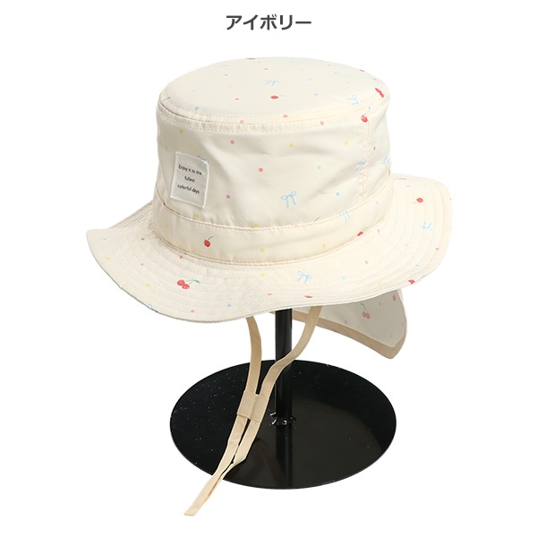 遮熱垂れ付きサファリハット（総柄）