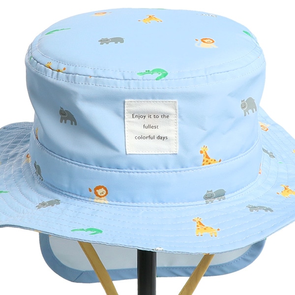 遮熱垂れ付きサファリハット（アニマル）