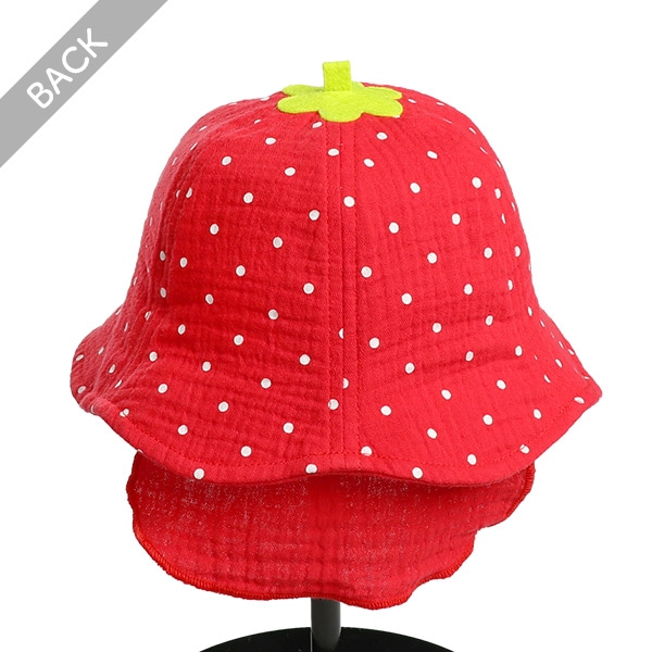 垂れ付きなりきりハット（いちご）
