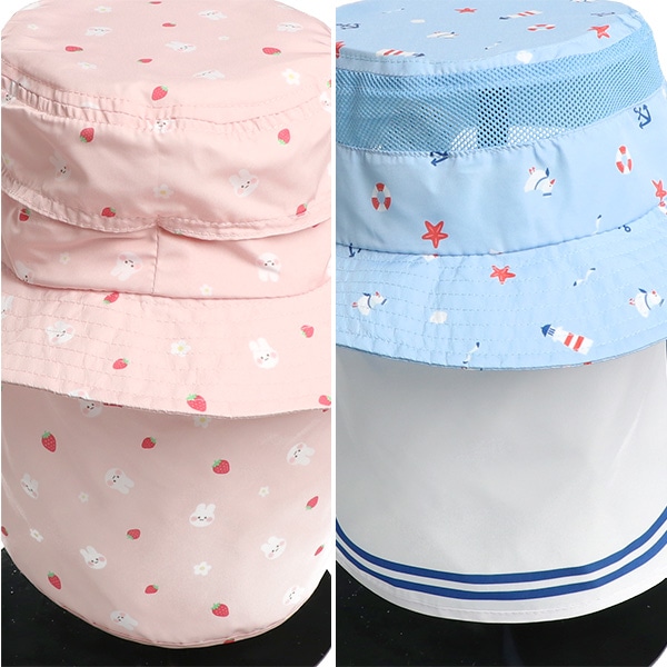 垂れ付きベンチレーションハット（総柄）