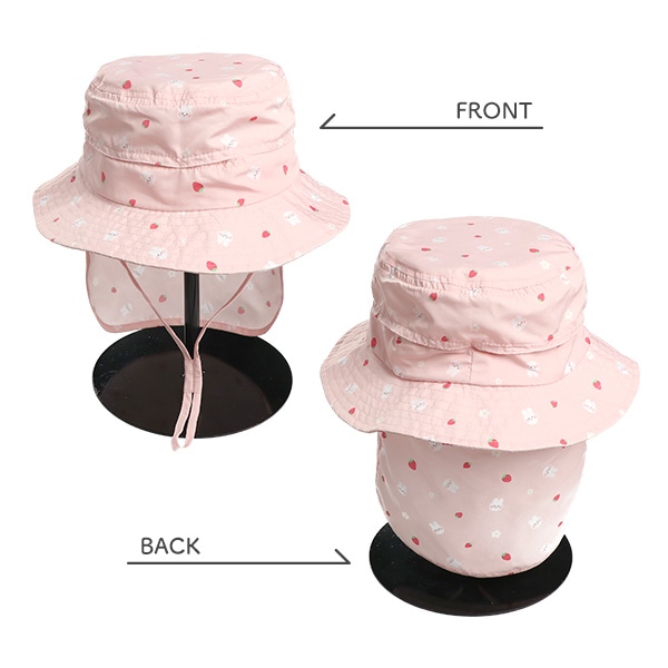 垂れ付きベンチレーションハット（総柄）